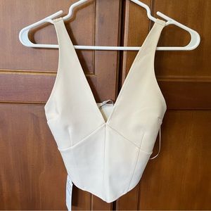 Abercrombie Plunge Corset Top NWT